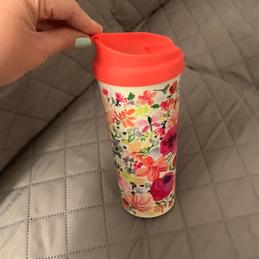 Floral Kate spade on the go mug